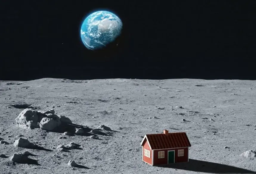 ▲「月球屋」計畫成功之後，也讓這個紅色小屋成為人類史上第一座正式登陸月球的「人類建築物」。（圖／IG@the_moonhouse）