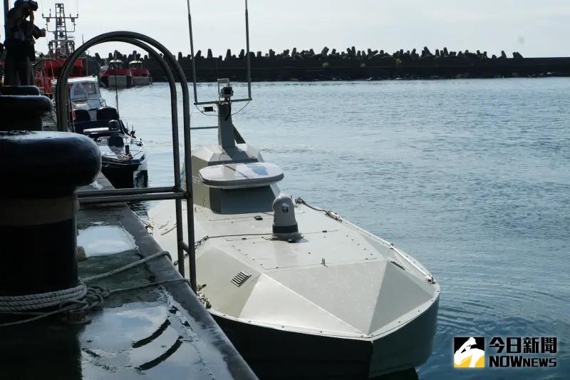 ▲雷虎科技「海鯊800」無人艇。（圖／記者呂炯昌攝，2025.06,17）