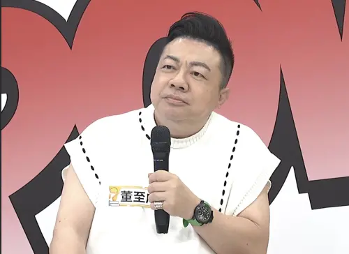 ▲董至成自曝曾經接話太多，讓胡瓜發脾氣。（圖／中天綜合台提供）
