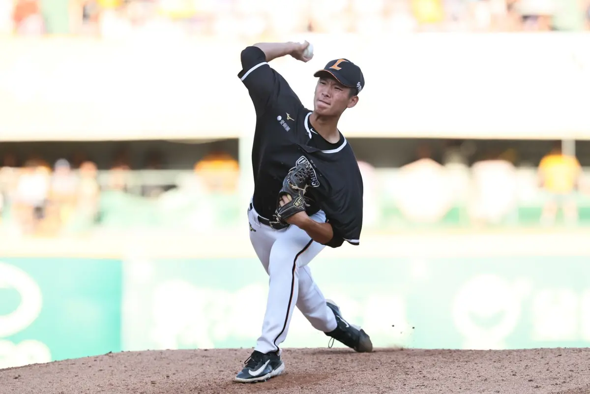 ▲統一獅新秀投手鍾允華上週日在1：0領先，僅投0.1局就退場。（圖／統一獅提供）