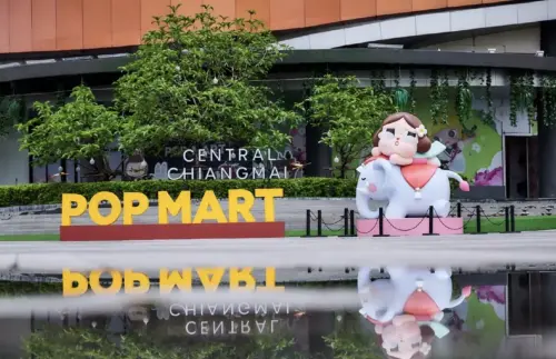▲清邁尚泰購物中心一樓開設了泰國北部的首家泡泡瑪特快閃店。（圖／翻攝自臉書）