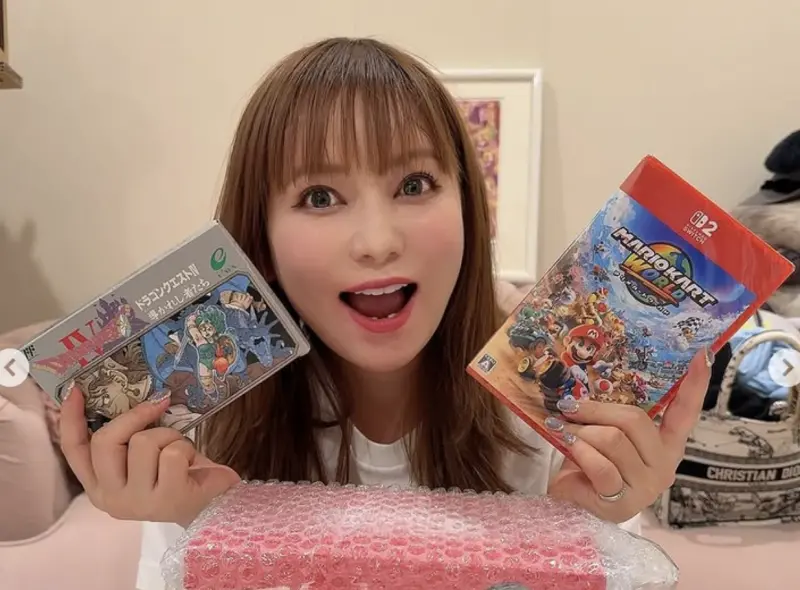 ▲中川翔子開箱Nintendo Switch 2，被疑「找黃牛購買」，公司也回應商品來源，對於爭議道歉。（圖／翻攝自中川翔子IG）