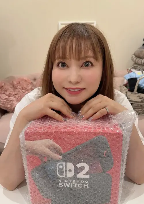 ▲中川翔子開箱Nintendo Switch 2。（圖／翻攝自中川翔子IG）