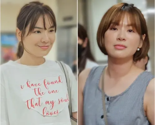 ▲陳沂4月出庭是長髮造型，6月出庭已剪為短髮，她覺得這樣更像韓星宋慧喬。（圖／記者劉松霖攝）