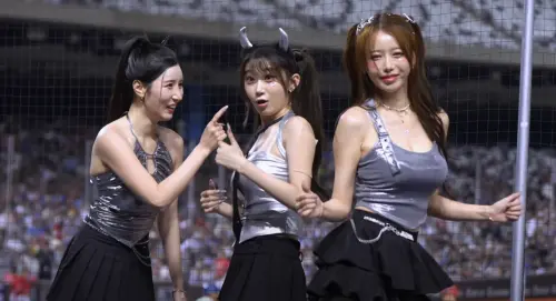 ▲富邦三本柱重現三振舞！李雅英心機1動作　李珠珢、南珉貞傻眼了（圖／台式應援團 Taiwaning LA提供）