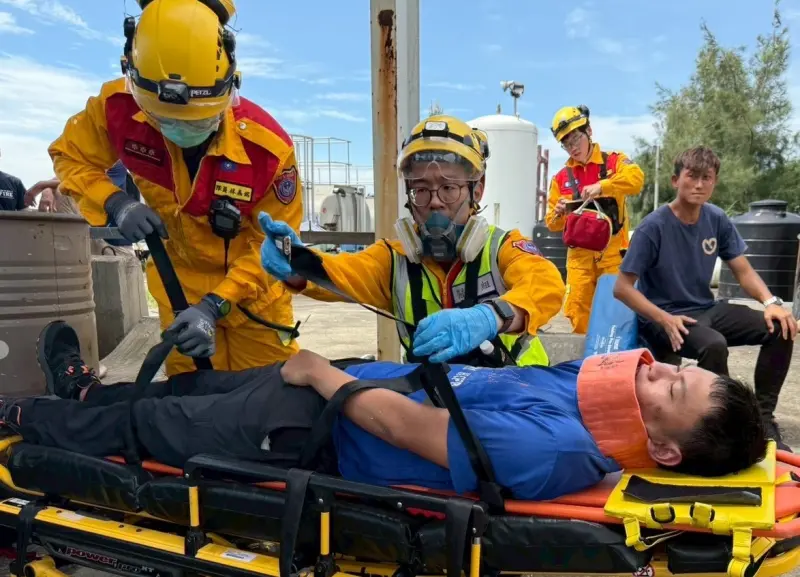 ▲新竹市特搜隊參加國際人道救援綜合演練活動。（圖／新竹市府提供）