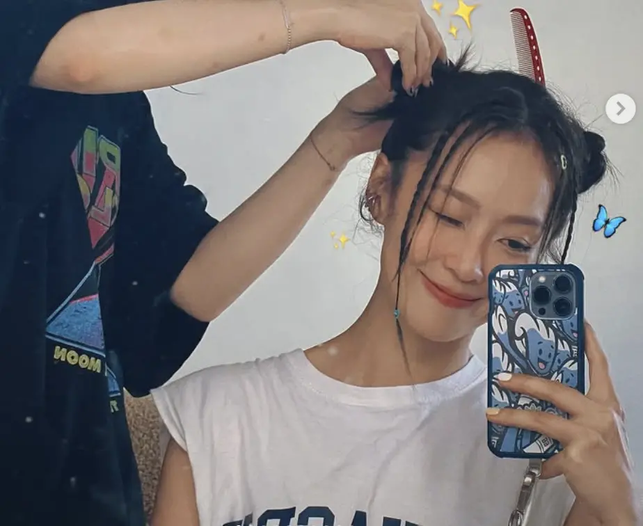 ▲林昀希受邀擔任TPBL場邊記者，不少球迷發現她的身影，又驚又喜，她也在Threads上與粉絲互動。（圖／翻攝自林昀希IG）