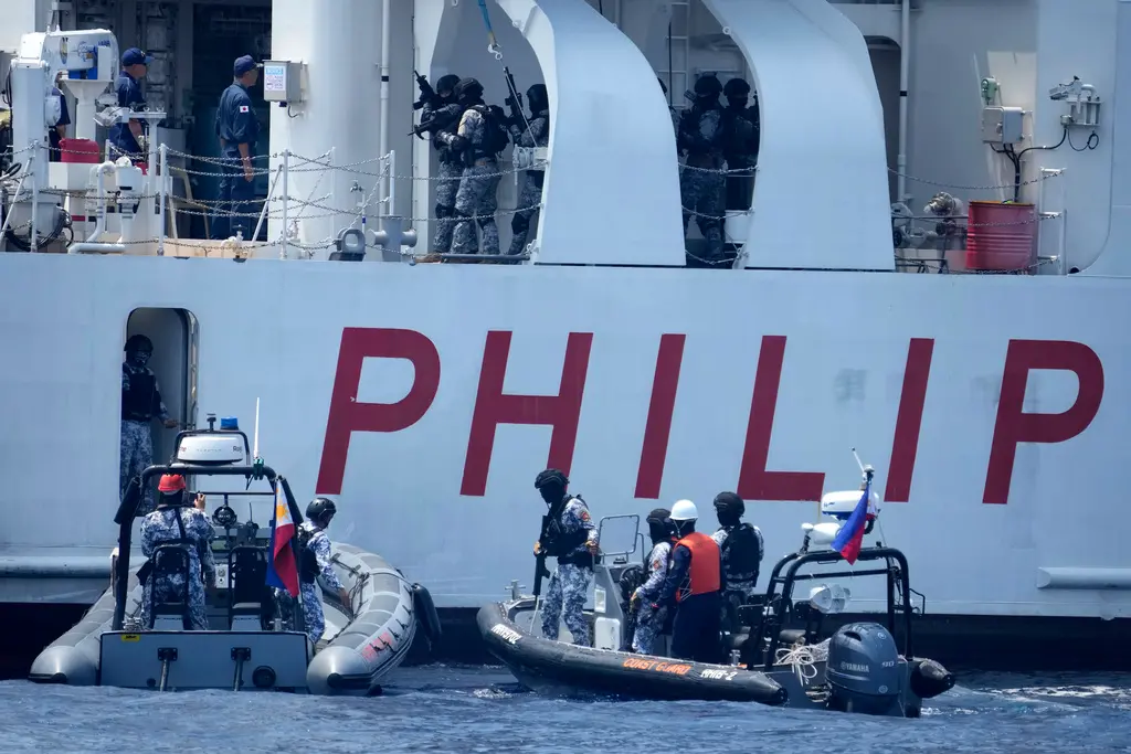 ▲菲律賓與中國在南海的爭端越演越烈。（圖／美聯社／達志影像）