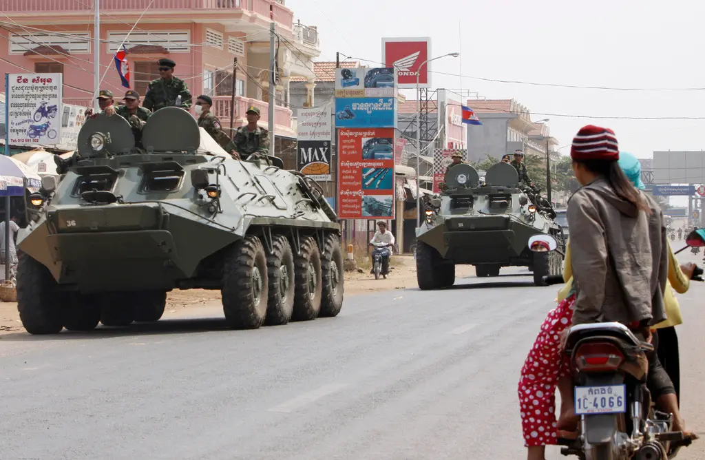 ▲柬埔寨與泰國邊境爭端持續惡化。（圖／美聯社／達志影像）