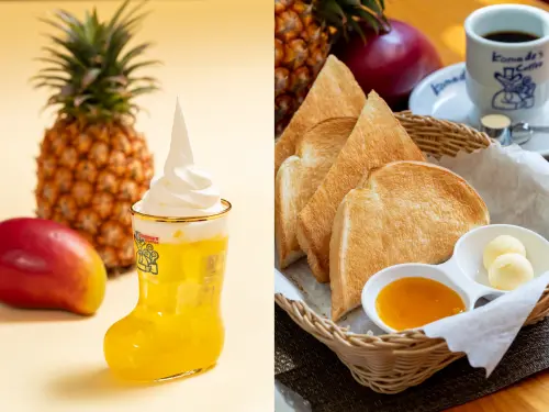 ▲客美多今夏以鳳梨入饌，酸甜風味好消暑。（圖／客美多咖啡提供）