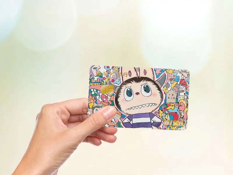 LABUBU跨界金融了！這銀行推visa卡限量版　1.2萬張7／1開放申請