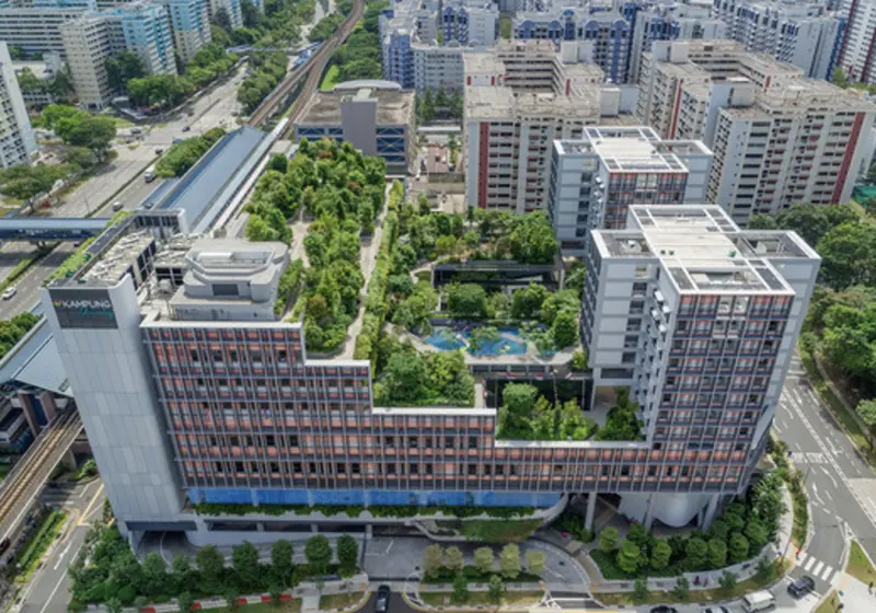 ▲新加坡第一座樂齡組屋海軍村，專門為高齡人口設計。（圖／翻攝自臉書）