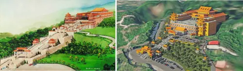 本宮建築設計歷程演變巧妙對應「三元九運」的起始年,民國93年(2004年)/ 民國113年(2024年)(圖/紫皇天乙真慶宮提供) ▲本宮建築設計歷程演變巧妙對應「三元九運」的起始年,民國93年(2004年)/ 民國113年(2024年)(圖/紫皇天乙真慶宮提供)