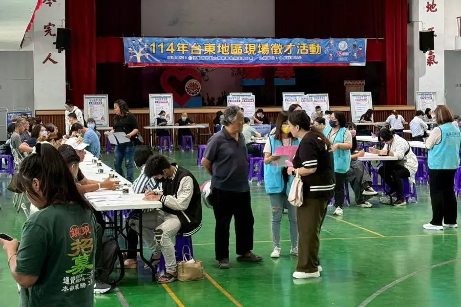▲勞動部勞動力發展署高屏澎東分署在台東舉辦徵才活動。(圖／勞動部高屏澎東分署提供)