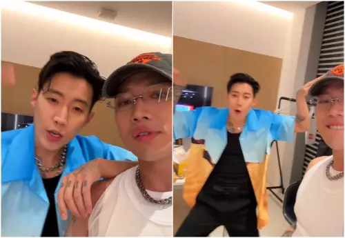 饒舌歌手ØZI昨日也上傳和韓星Jay Park(朴載範)一起唱跳〈大展鴻圖〉的影片 ▲饒舌歌手ØZI昨日也上傳和韓星Jay Park(朴載範)一起唱跳〈大展鴻圖〉的影片(圖/ØZI IG)