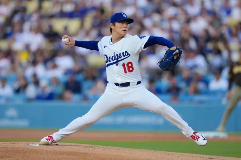 ▲此役日籍強投山本由伸僅用56球繳出5局1安打無失分、6次三振的精采好投，成功拿下本季第7勝。（圖／美聯社／達志影像）