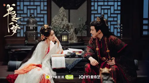 ▲《書卷一夢》李一桐搭檔劉宇寧。（圖／《書卷一夢》官方微博）