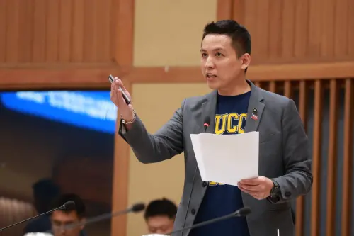 ▲新北市議員陳偉杰今（20）日質詢。（圖／陳偉杰提供）