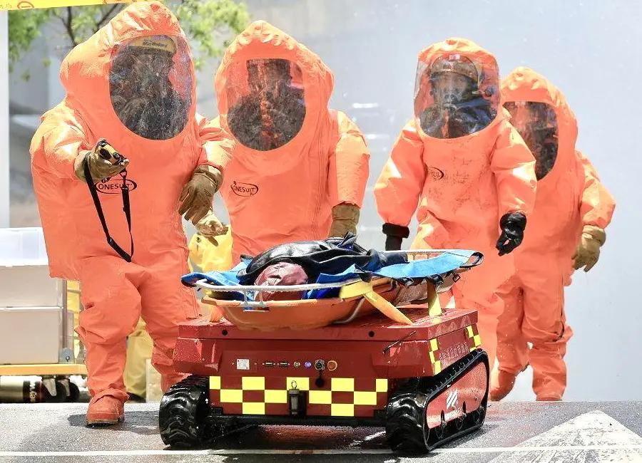 ▲經濟部產業園區管理局攜手高雄市政府共同舉辦楠梓科技產業園區搶救演習，期強化災害應變能力。(圖／高雄市政府提供)