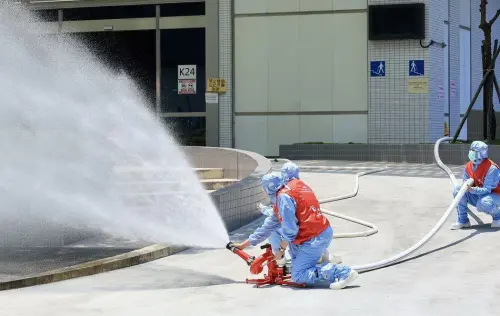 ▲經濟部產業園區管理局攜手高雄市政府共同舉辦楠梓科技產業園區搶救演習。(圖/高雄市政府提供) ▲經濟部產業園區管理局攜手高雄市政府共同舉辦楠梓科技產業園區搶救演習。(圖/高雄市政府提供)