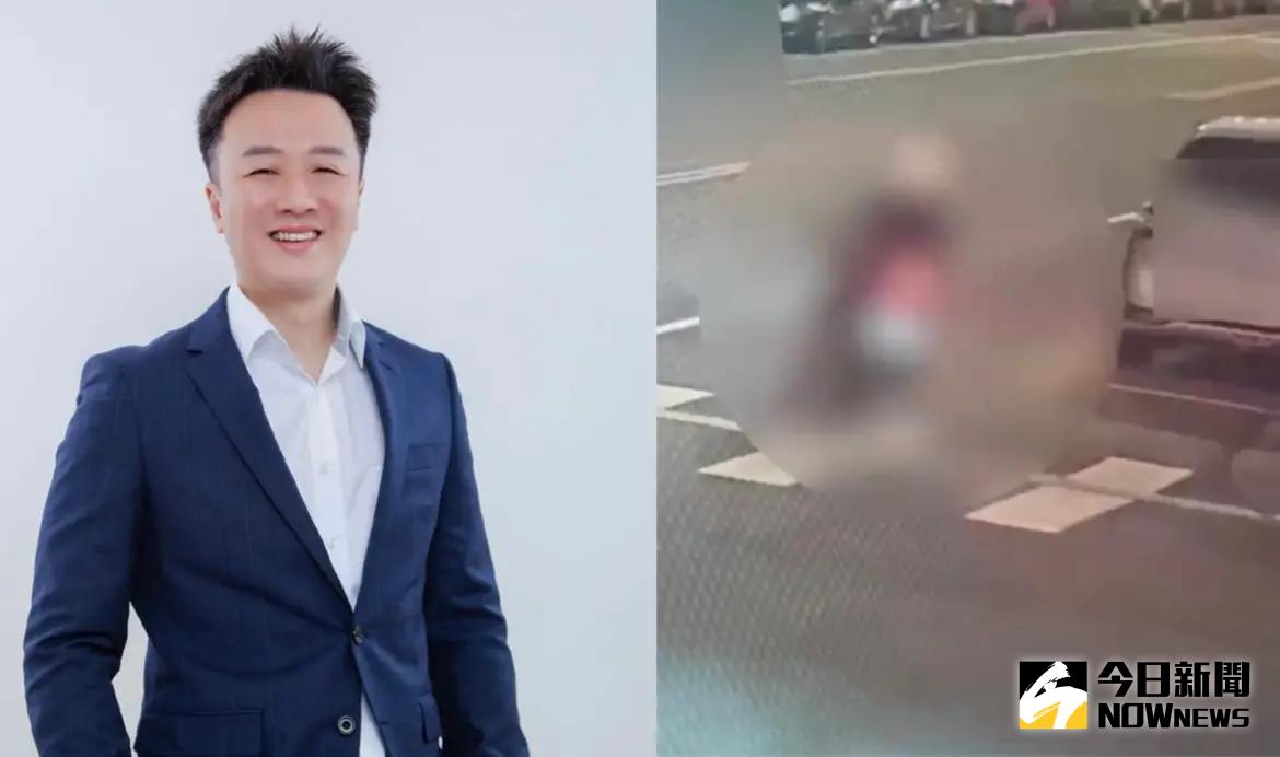 ▲ 政治評論員李正皓19日遭人噴灑辣椒水，嫌犯事後騎機車逃逸。（圖／翻攝畫面）