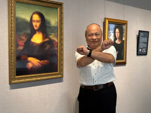 當蒙娜麗莎遇見海洛因 科博館「名畫3D反毒特展」登場 ▲國立自然科學博物館館長黃文山呼籲,勇敢對毒品SAY NO!(圖/記者金武鳳攝,2025.6.20)