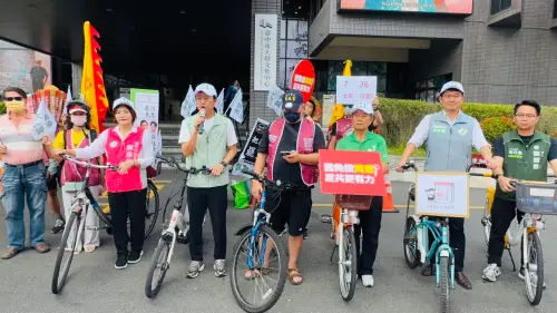 站出來！　議員領軍單車繞城　催票罷免羅廷瑋
