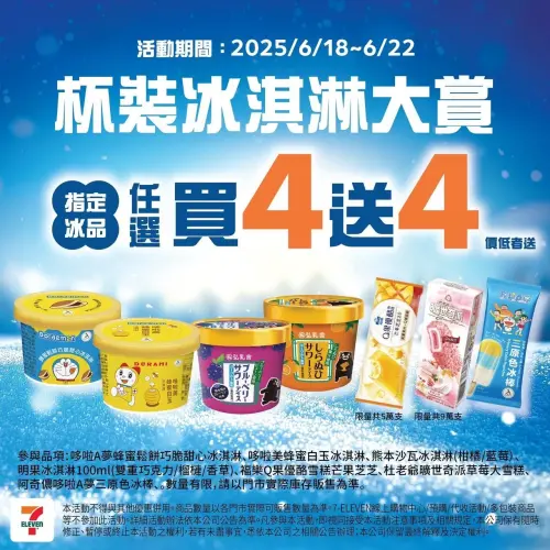 哆啦A夢蜂蜜鬆餅冰淇淋、哆啦美蜂蜜白玉冰淇淋通通買4送4。(圖/業者提供) ▲哆啦A夢蜂蜜鬆餅冰淇淋、哆啦美蜂蜜白玉冰淇淋通通買4送4。(圖/業者提供)