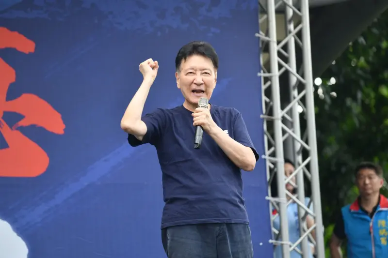 ▲戰鬥藍發起人趙少康表示，大罷免是泯滅人性、不合理違反民主。（圖／記者林柏年攝）