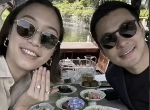 霍啟仁(右)和泰國女友Namfon(左)已經結婚。(圖/翻攝自微博) ▲霍啟仁(右)和泰國女友Namfon(左)已經結婚。(圖/翻攝自微博)