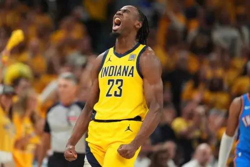 ▲射手Aaron Nesmith客場三分球命中率高達55%，被點名是明戰G7關鍵人物。（圖／美聯社／達志影像）