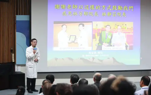 曾為林芳郁學生的臺大醫院外科部主任陳晉興、臺大醫院心臟血管外科主任虞希禹也現身分享與林相處的回憶。 ▲(圖/記者葉政勳攝)