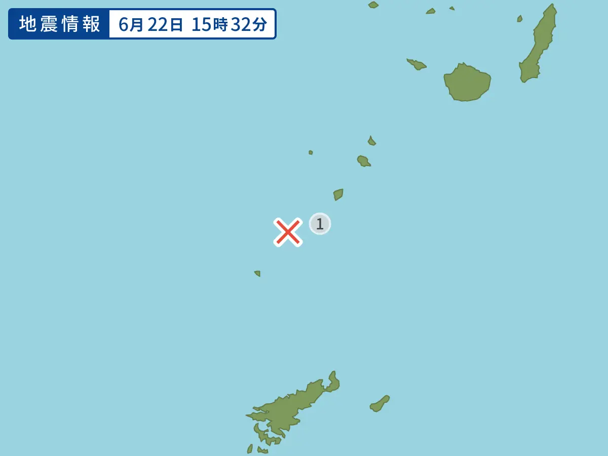▲截至22日下午2時，九州鹿兒島外海的「吐噶喇群島」發生震度達1以上的地震次數已超過90次。（圖／翻攝自Yahoo JAPAN!）