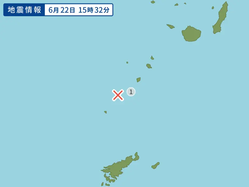 ▲截至22日下午2時，九州鹿兒島外海的「吐噶喇群島」發生震度達1以上的地震次數已超過90次。（圖／翻攝自Yahoo JAPAN!）