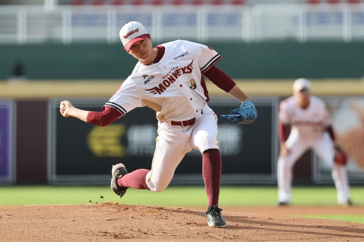 ▲樂天桃猿黃子鵬今日面對台鋼雄鷹，主投6局失1分，拿下本季第4勝。（圖／樂天桃猿提供）