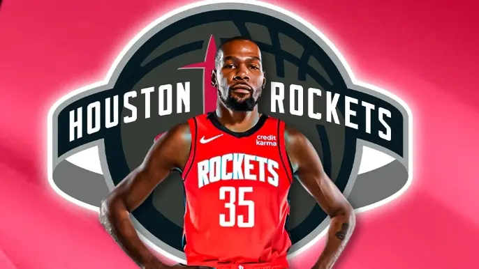 ▲NBA球星Kevin Durant震撼轉戰休士頓，火箭隊的先發陣容將非常有競爭力。（圖／取自Fadeaway World）