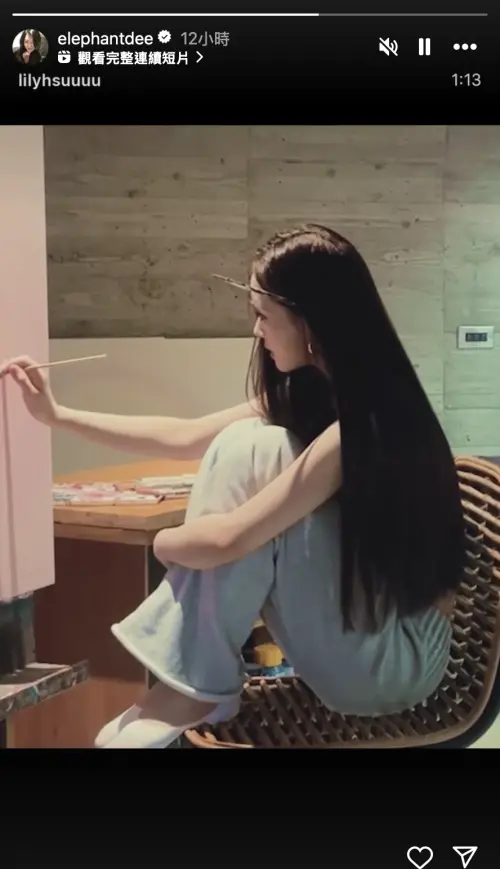 ▲小S幫二女兒Lily（如圖）宣傳個人畫展的消息。（圖／翻攝自小S IG）