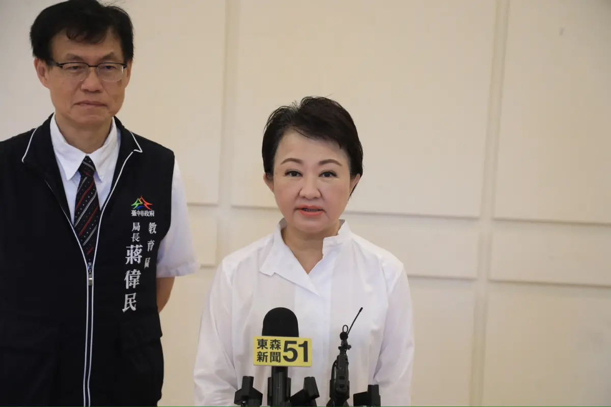 ▲盧秀燕批賴清德，開講卻都只講個人史觀。（圖／台中市政府提供）