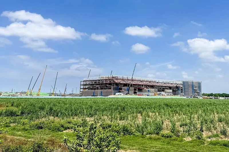 ▲掌握台積電先進封測廠的科技建廠商機，以及在地房建熱區等龐大混凝土需求，國產建材每月產能達5萬立方米。（圖╱國產建材提供）