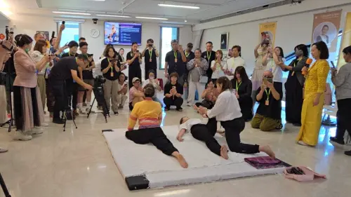 ▲現場舉辦台港按摩技術交流會。（圖／翻攝畫面）