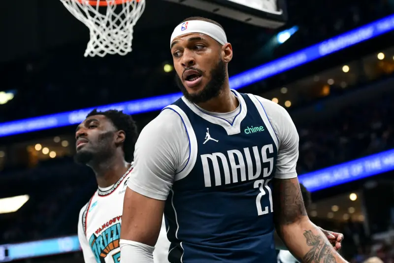 ▲隨著Daniel Gafford與老東家獨行俠達成一紙3年6000萬美金的續約合約，未來將續披獨行俠球衣，也代表湖人的理想中鋒補強人選少了一位。（圖／美聯社／達志影像）