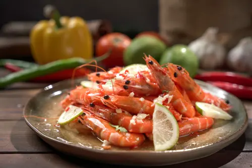 ▲茹曦酒店的吃到飽餐廳「Sunny Buffet」推出全新餐檯主題「亞洲美食季」，像是酸香開胃的泰式檸檬蝦。（圖／君品Collection提供）