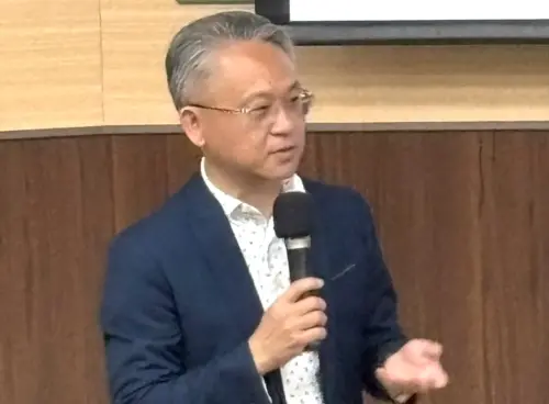 ▲國家海洋研究院副院長翁健二致詞。(圖/國家海洋研究院提供) ▲國家海洋研究院副院長翁健二致詞。(圖/國家海洋研究院提供)