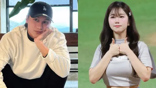 ▲味全龍啦啦隊女神賴可（右）被拍到與小7歲統一獅「鮮肉」球員林佳緯（左）熱戀中。（圖／翻攝自林佳緯、賴可IG）