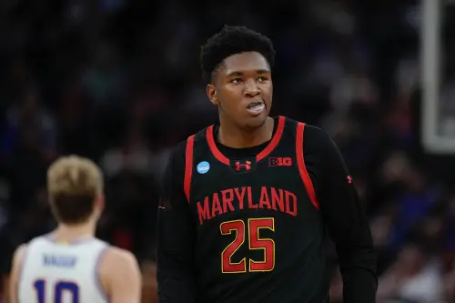 來自馬里蘭大學的中鋒Derik Queen(圖/美聯社/達志影像) ▲來自馬里蘭大學的中鋒Derik Queen(圖/美聯社/達志影像)