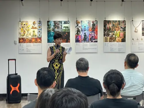 ▲嶺東科大教學與學習發展中心陳志樺主任分享AI應用成果。（圖／嶺東科大提供）