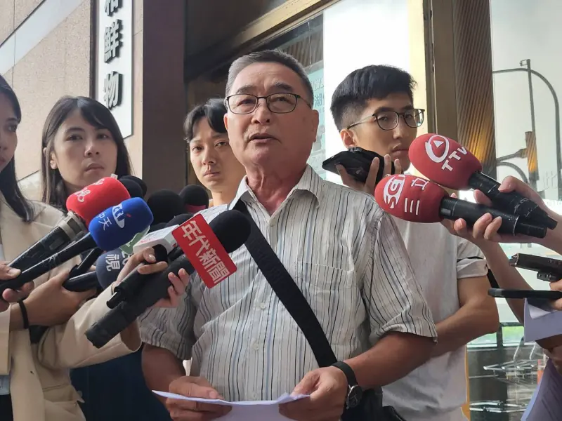 ▲陳茂松表示，他不相信林岱樺會貪助理費。（圖／記者陳佩君攝，2025.06.25）