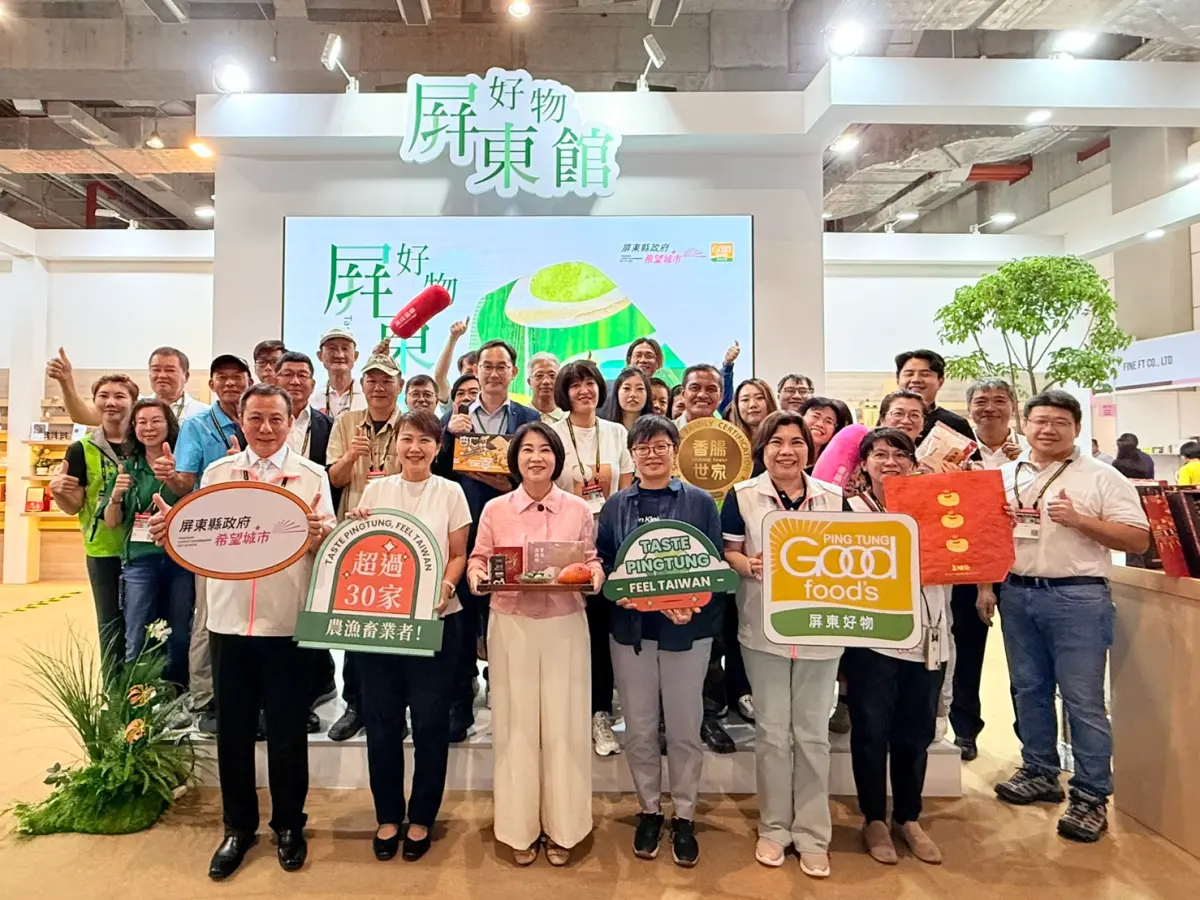 ▲台北國際食品展開幕，周春米親率38家優質在地品牌亮相。（圖／屏東縣府提供）