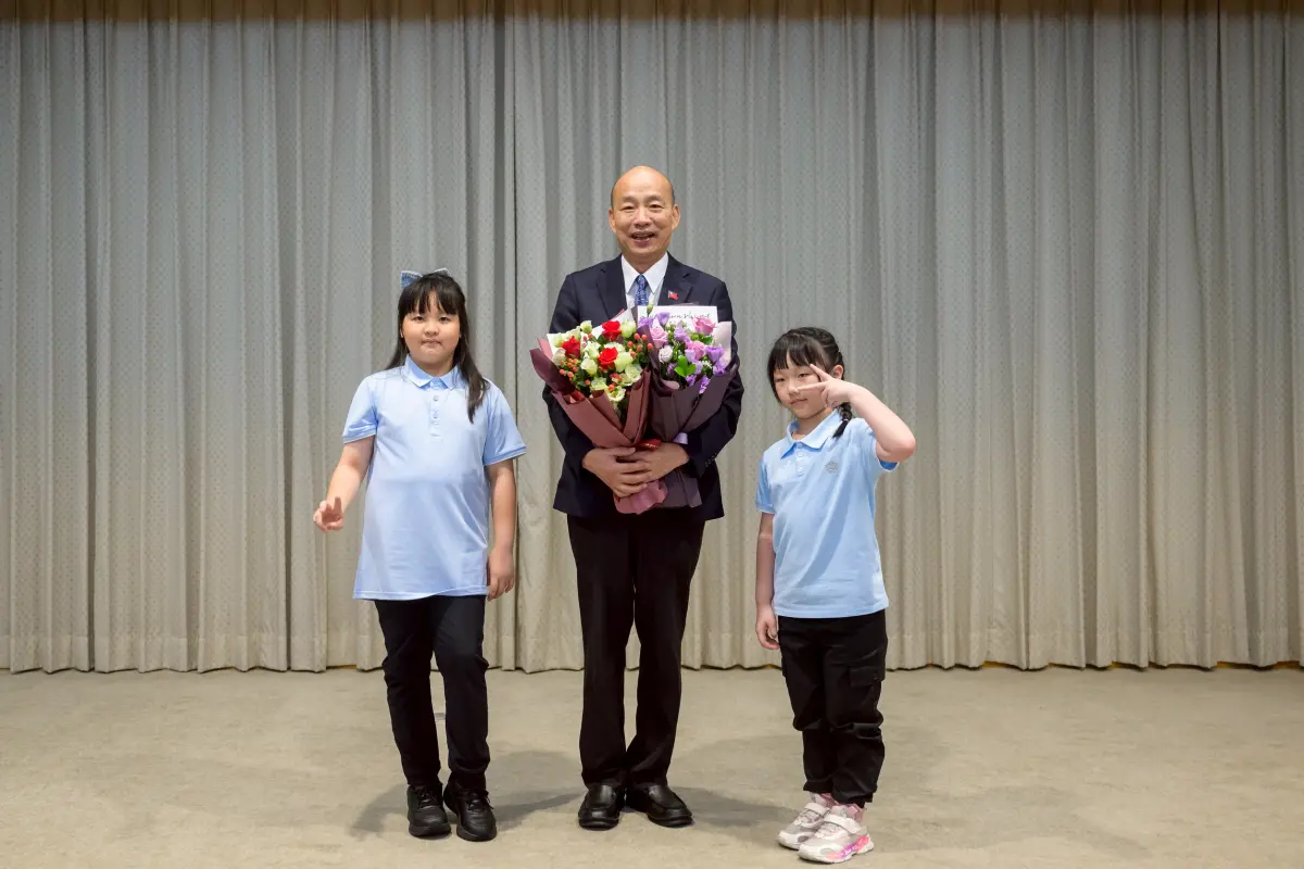 ▲韓國瑜接見數學協會等一行人。（圖／立法院提供）