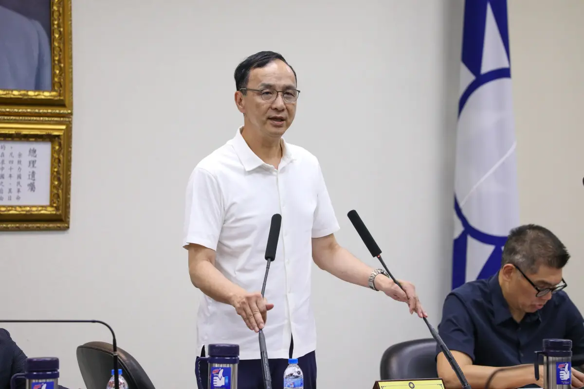 ▲國民黨主席朱立倫表態交棒，不過台中市長盧秀燕卻無意願。（圖／國民黨提供）